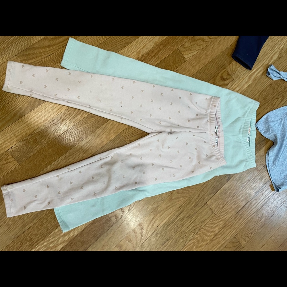 Fleece legging, girls size 10/12